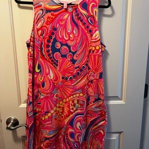Vibrant Pink Sleeveless Dress